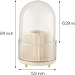 360 Rotating Dustproof Makeup Brush Organizer